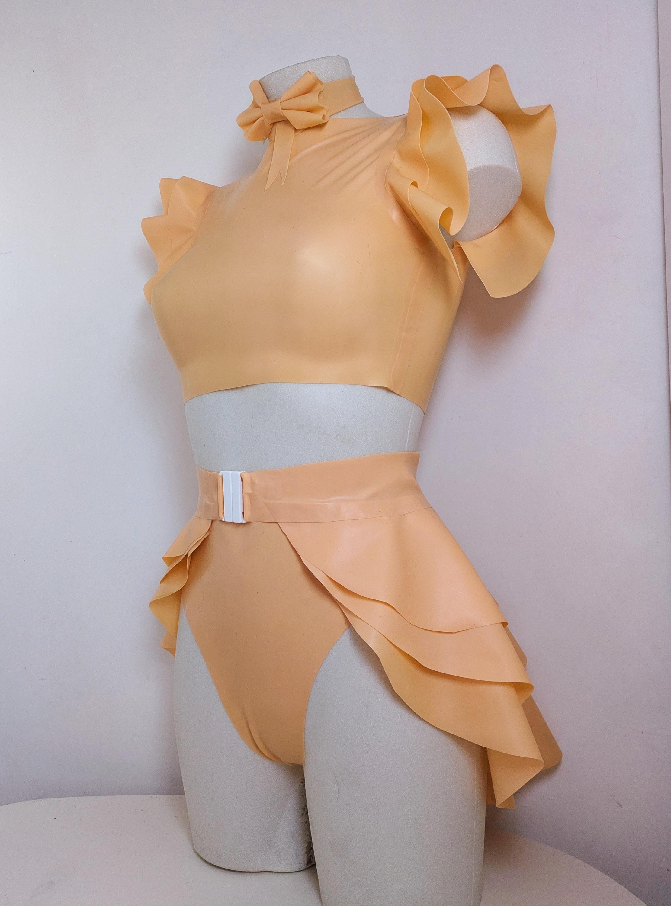 ICHIGO Latex Bow Peplum Belt