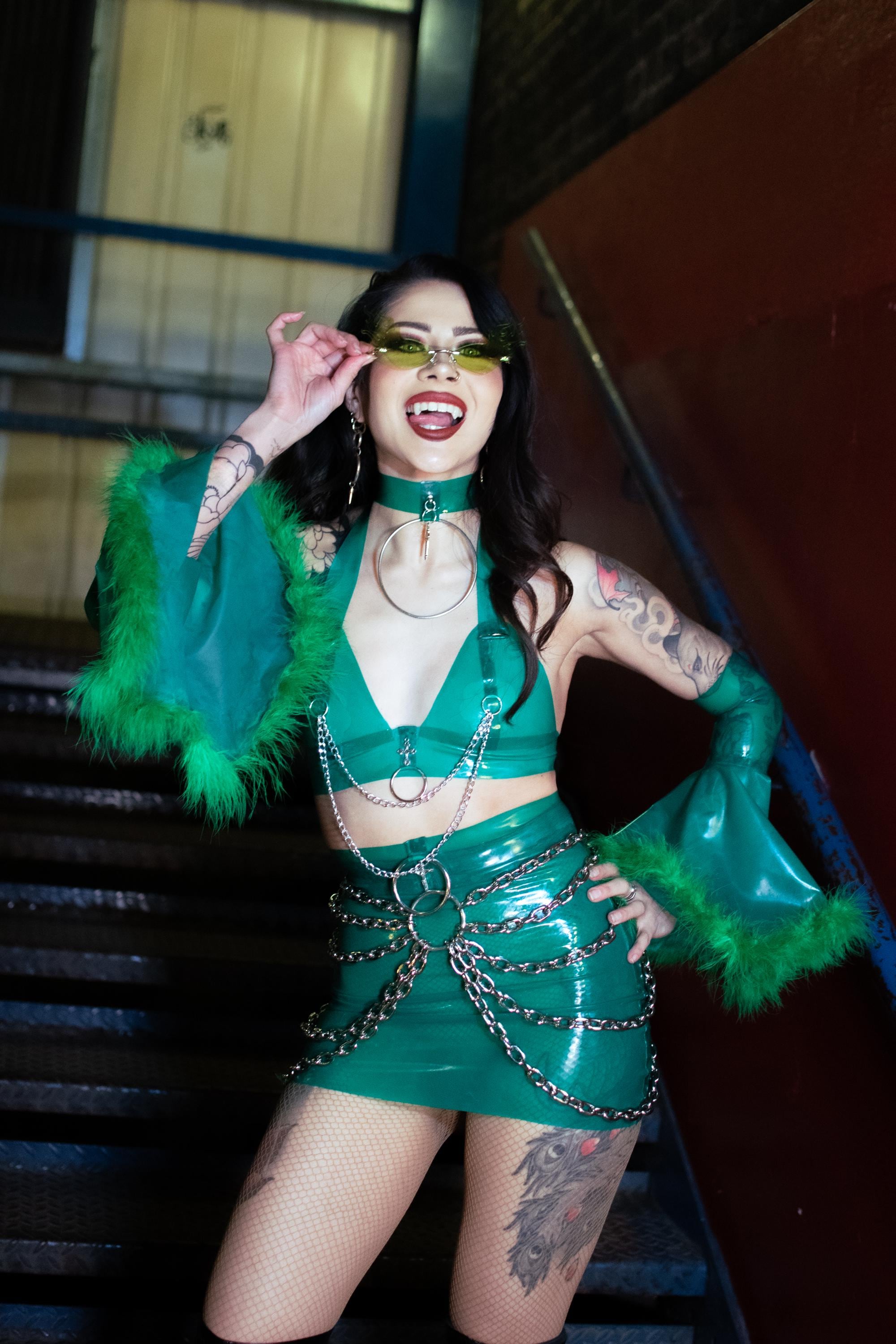 LIMEWIRE Latex Chain Festival Set