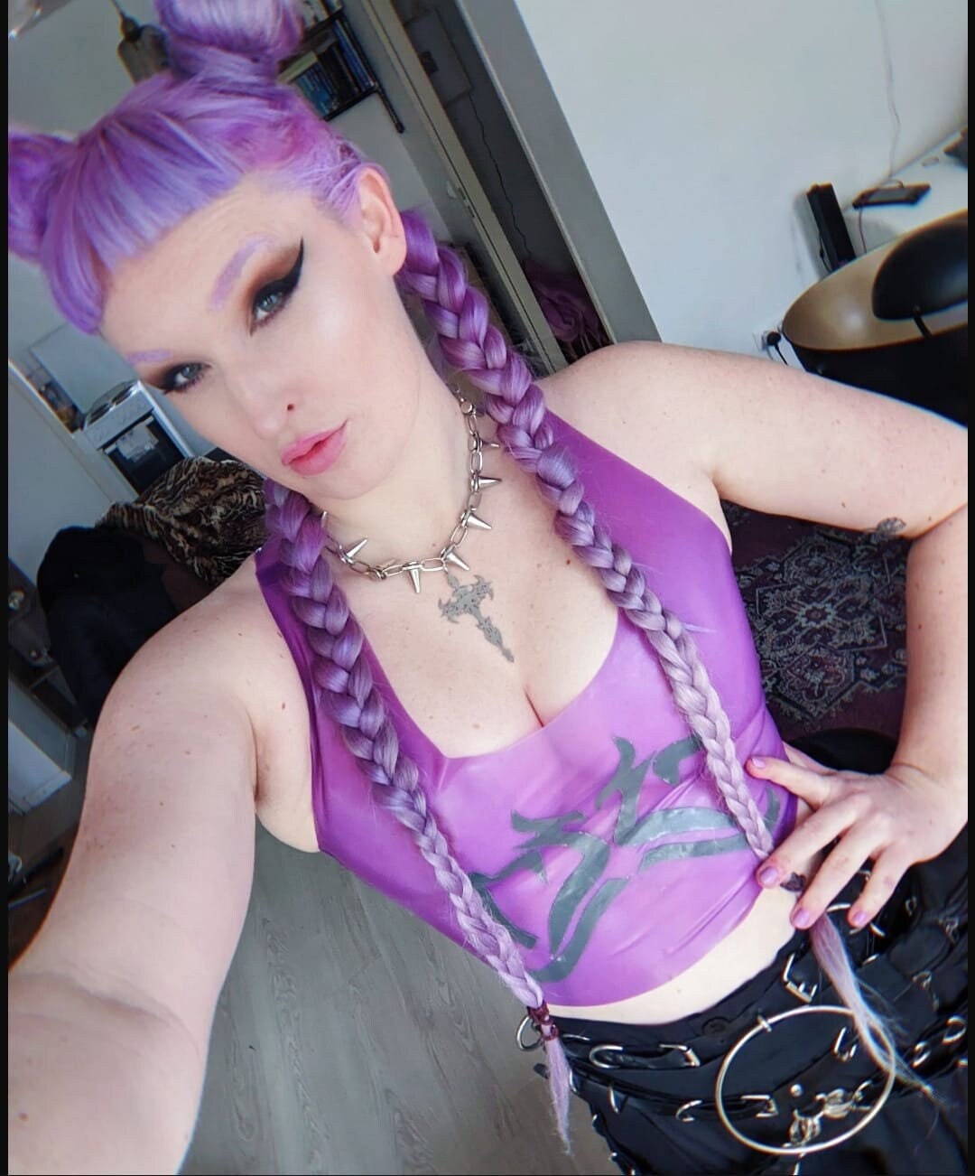 FREYJA Latex Tribal Crop Top