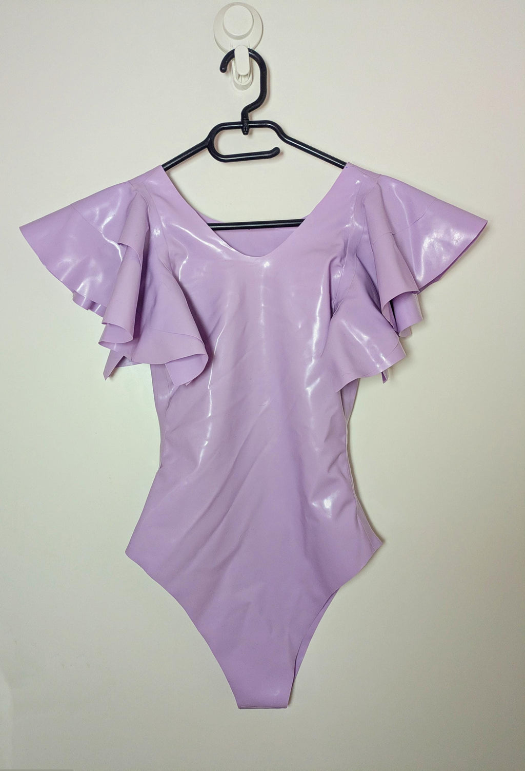 DREAM Latex Bodysuit with Frilled Epaulettes