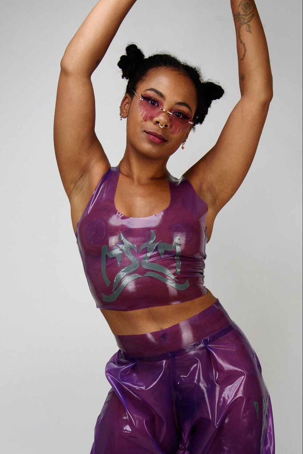 FREYJA Latex Tribal Crop Top