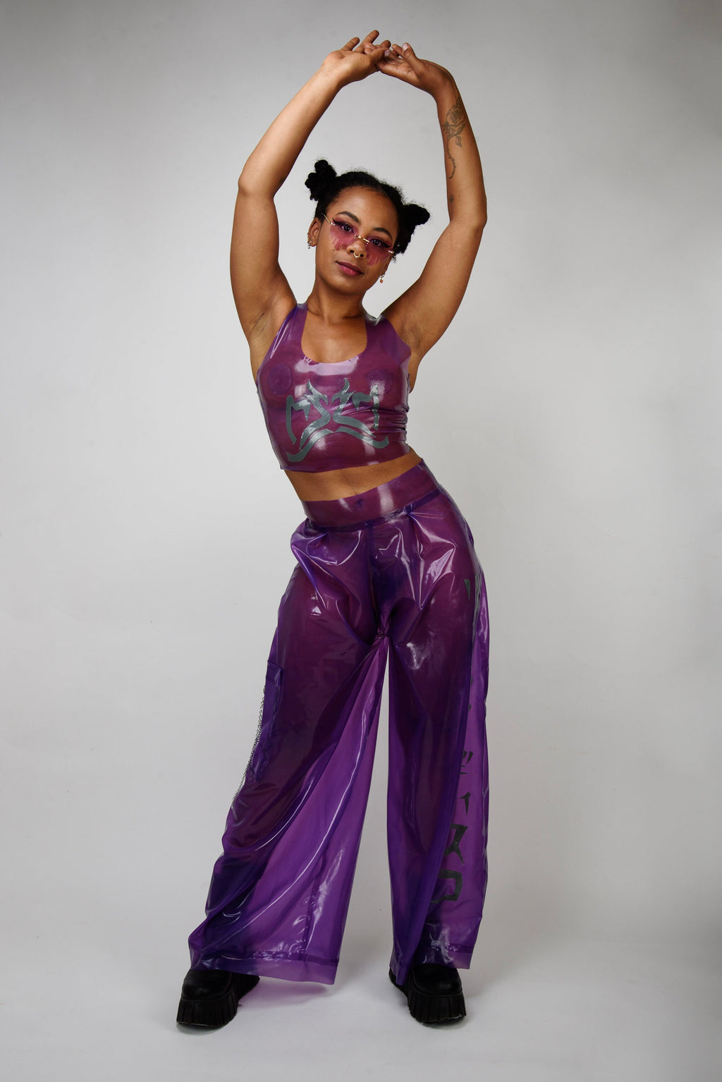 FREYJA Latex Tribal Crop Top
