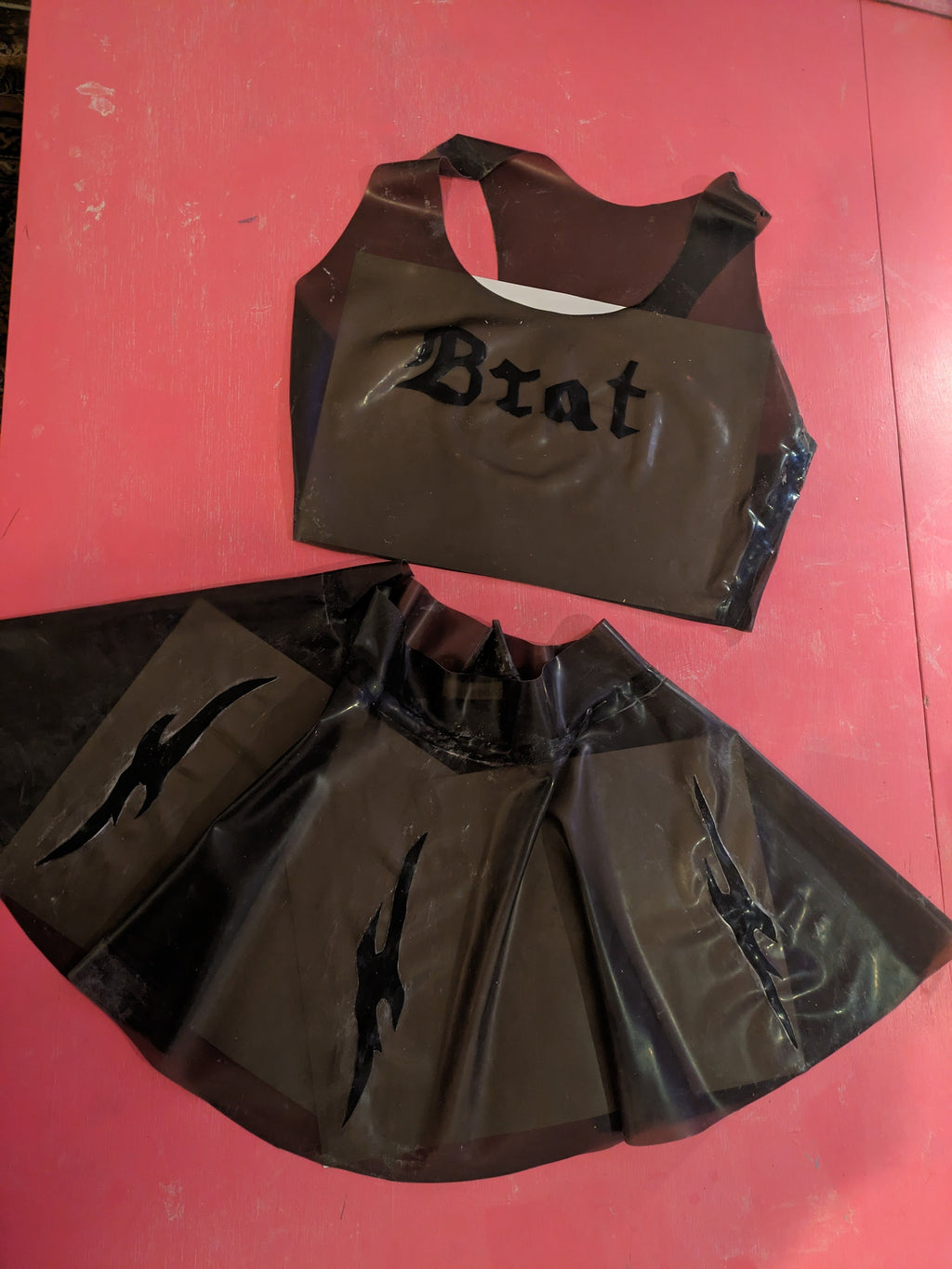 BRAT X BABY Latex Y2K Set