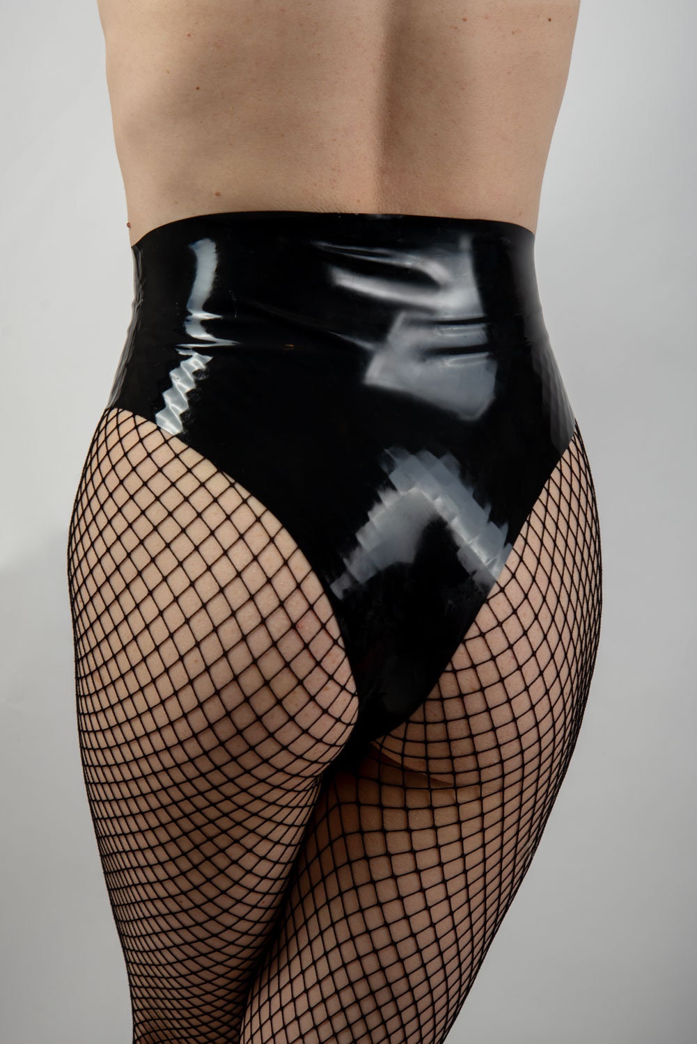 LUNAR High-Waist Latex Shorts