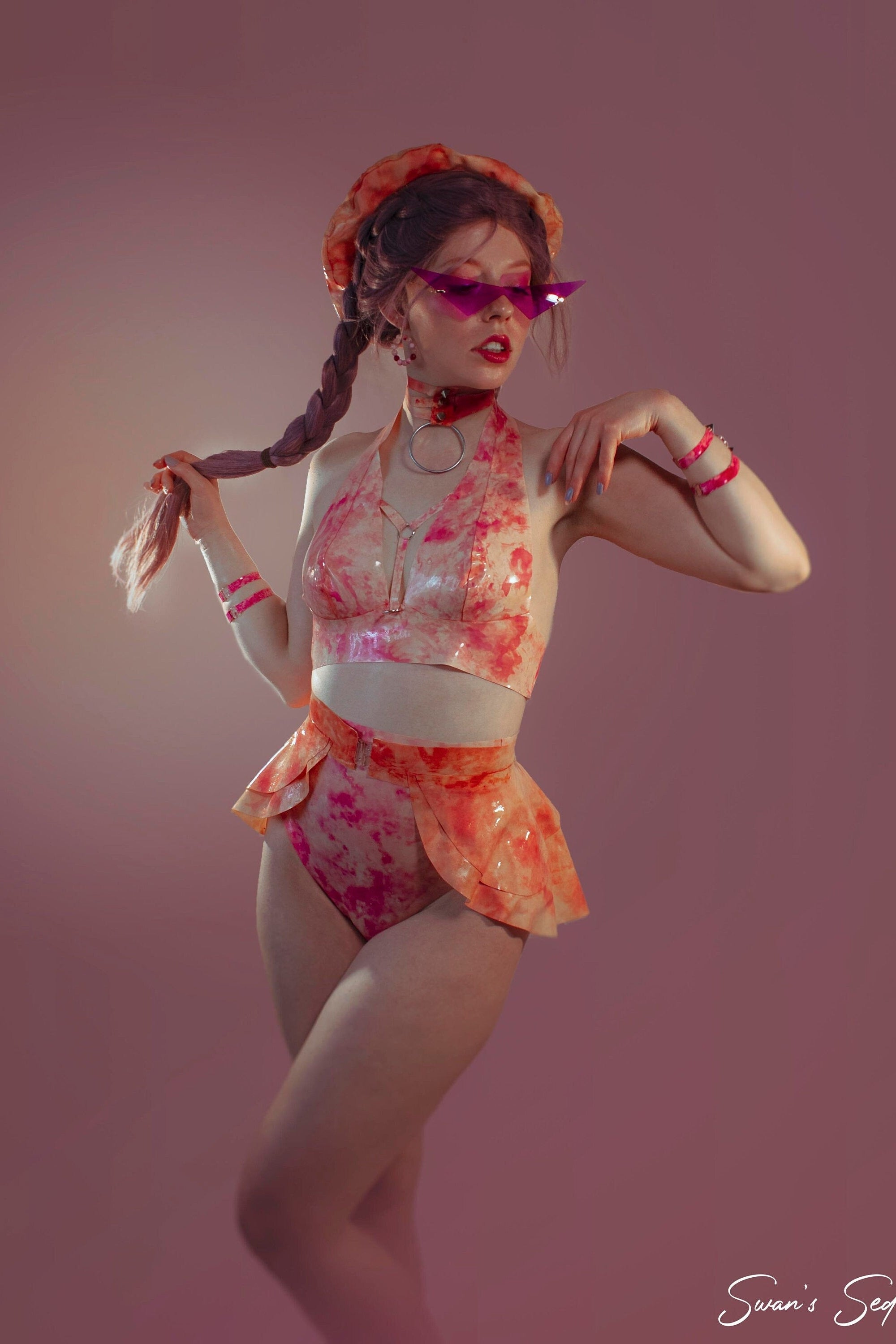 JADE Latex Lingerie Set
