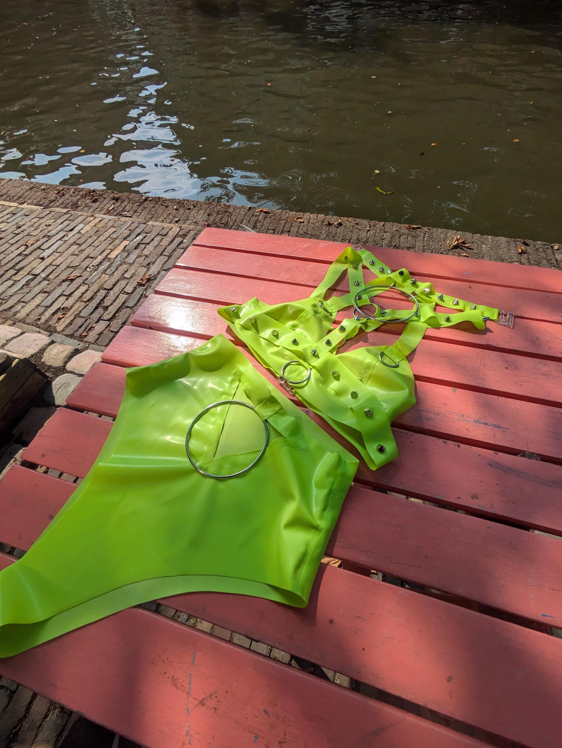MARIN Latex Harness Spikes Festival Set