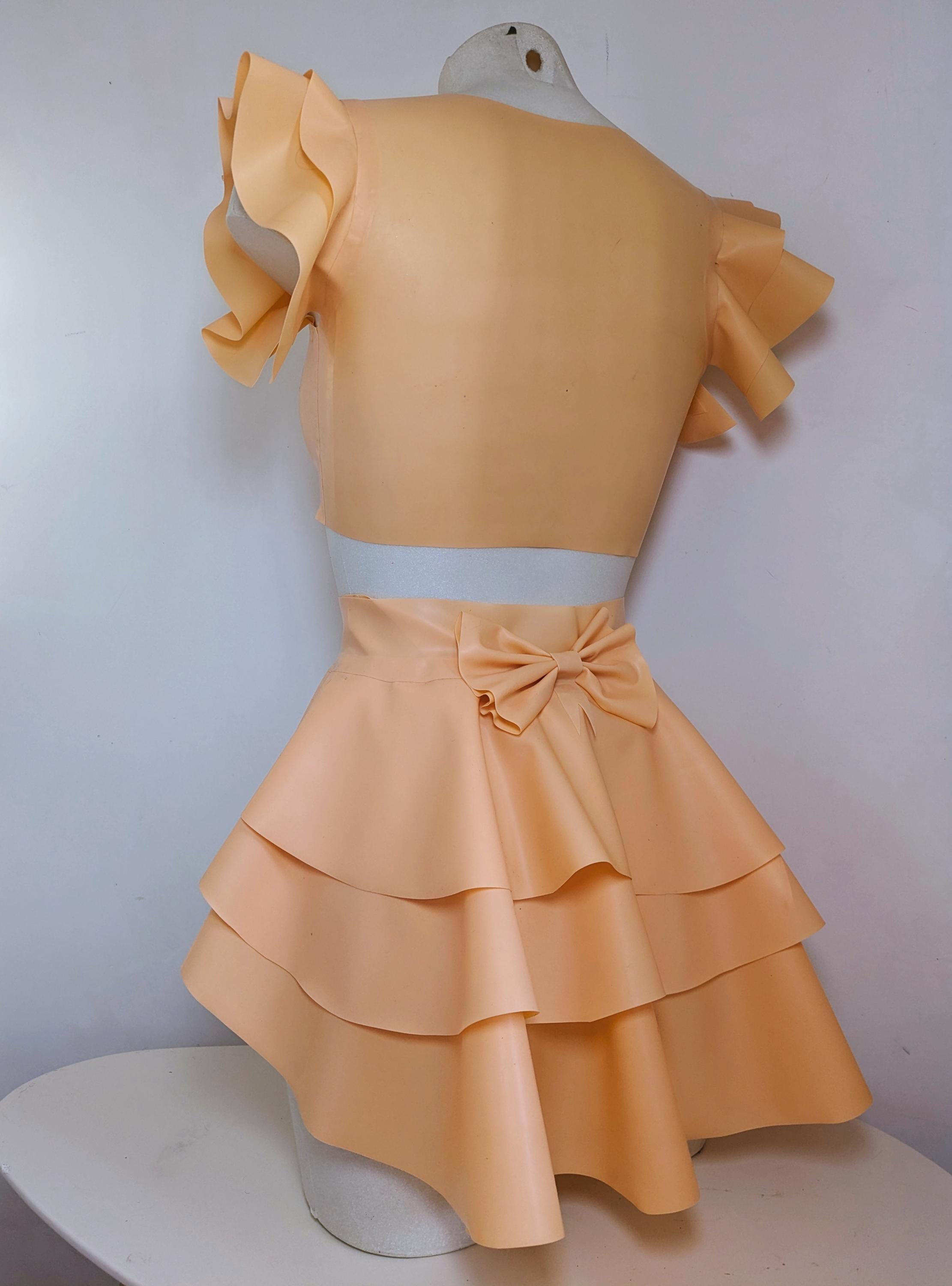 ICHIGO Latex Bow Peplum Belt