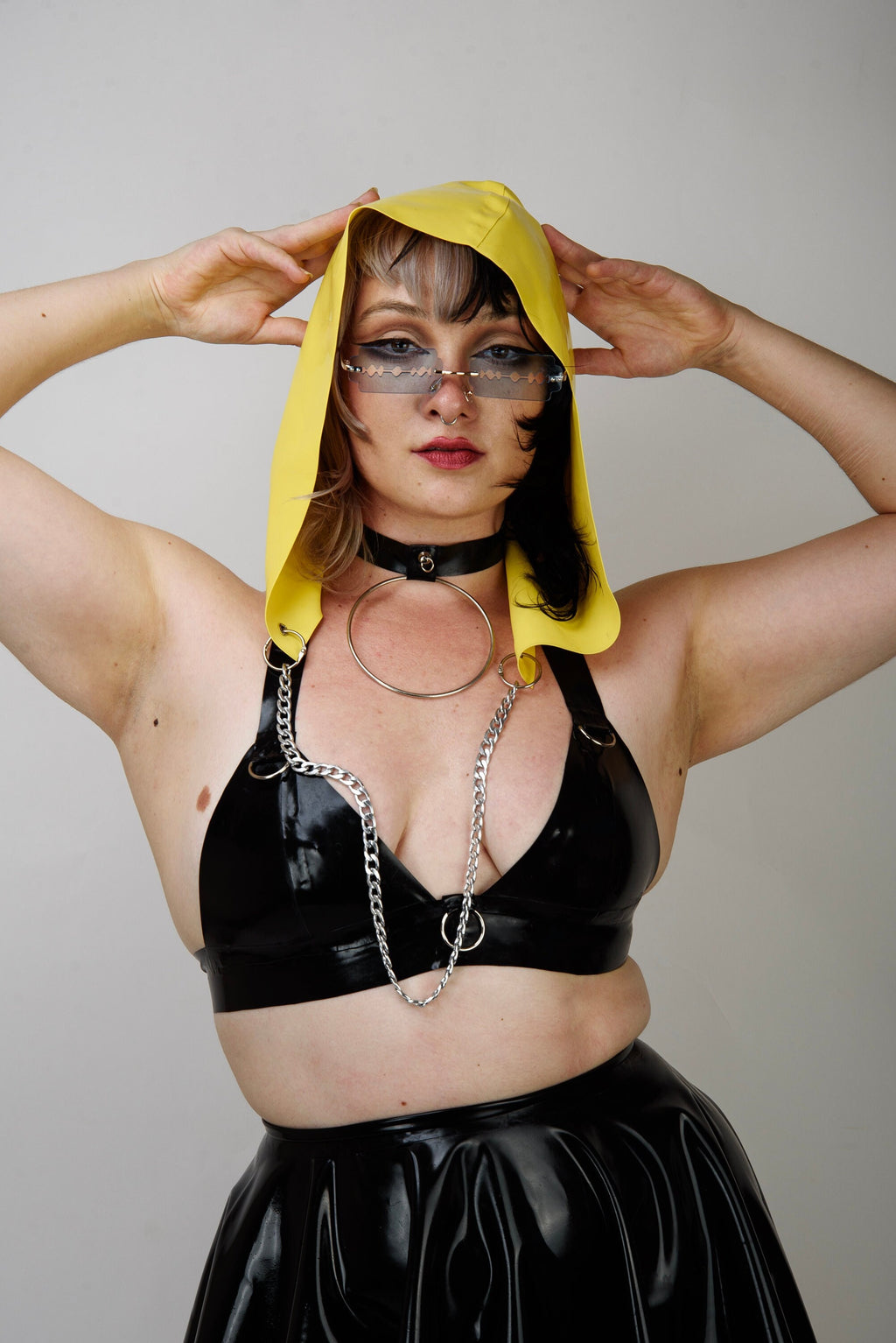 FETCH Latex Chained Hoodie