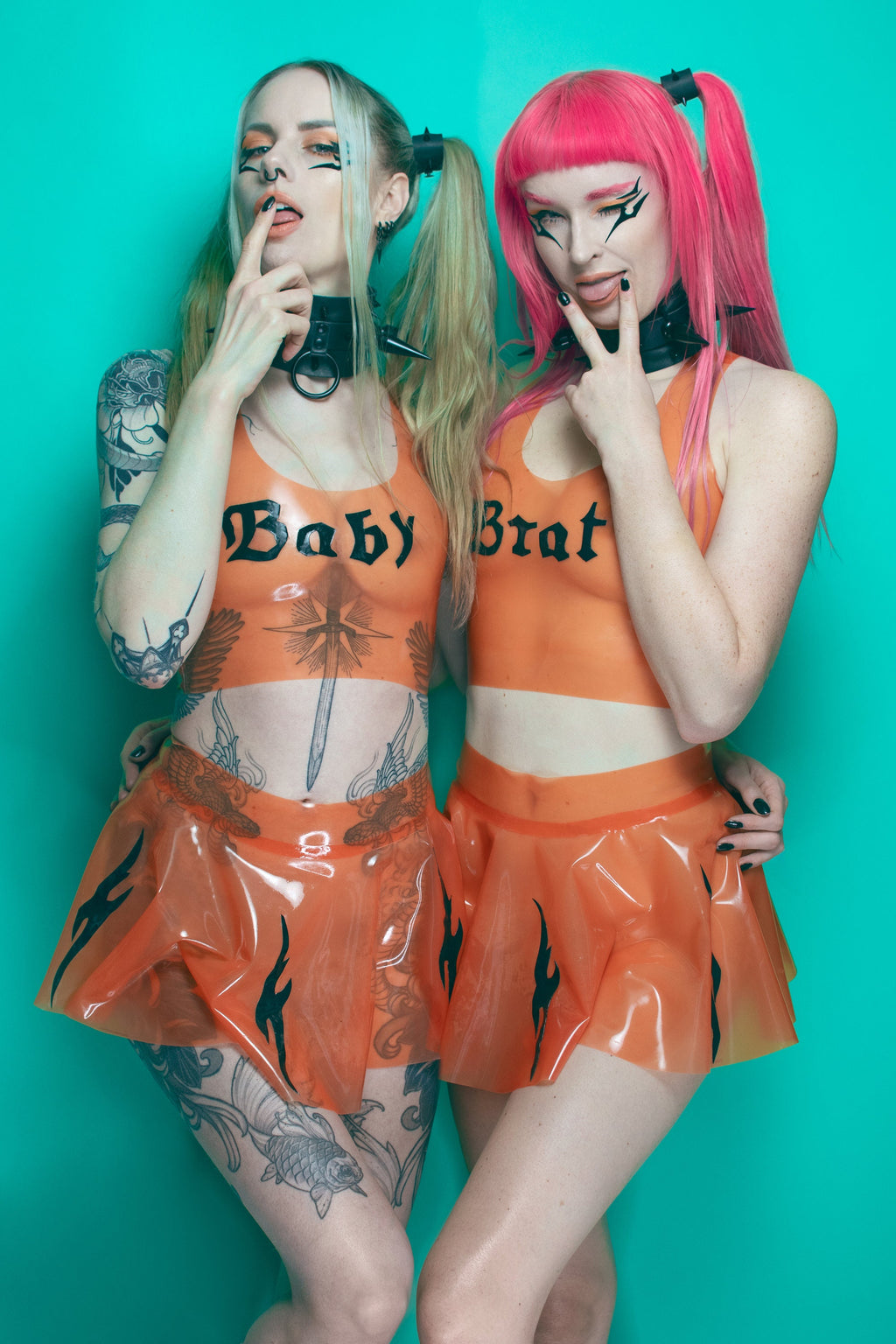 BRAT X BABY Latex Y2K Set