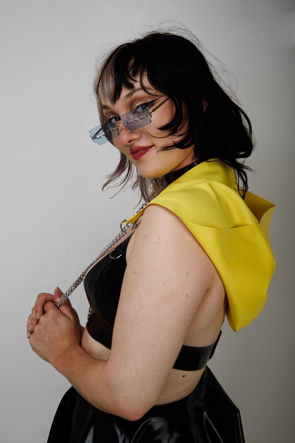 FETCH Latex Chained Hoodie