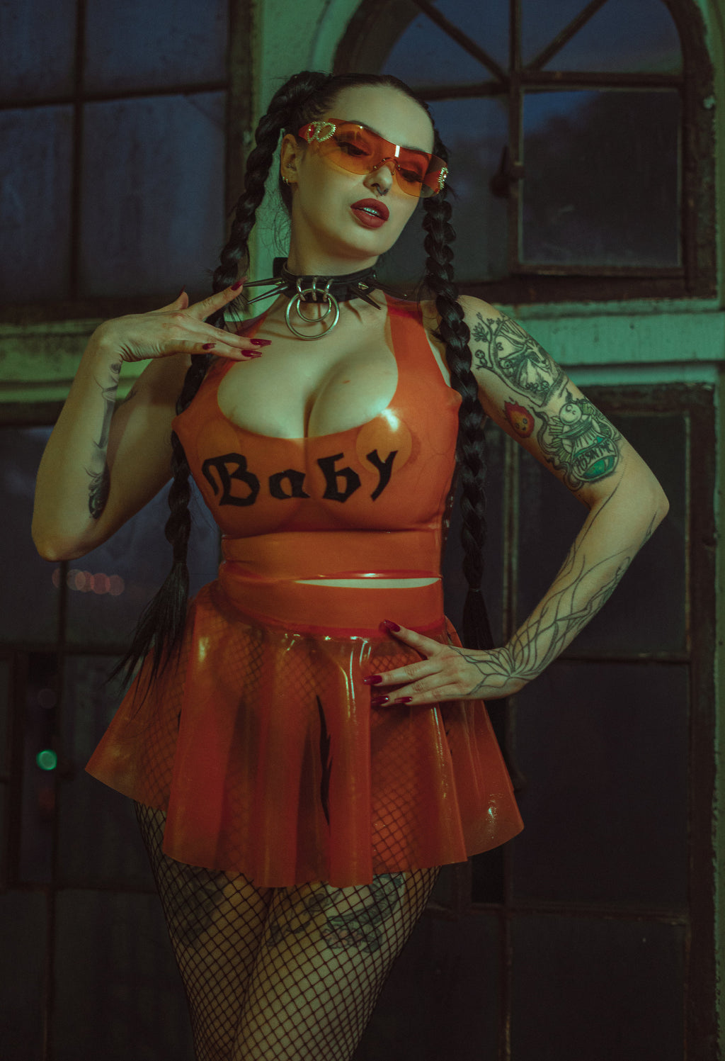 BRAT X BABY Latex Y2K Set