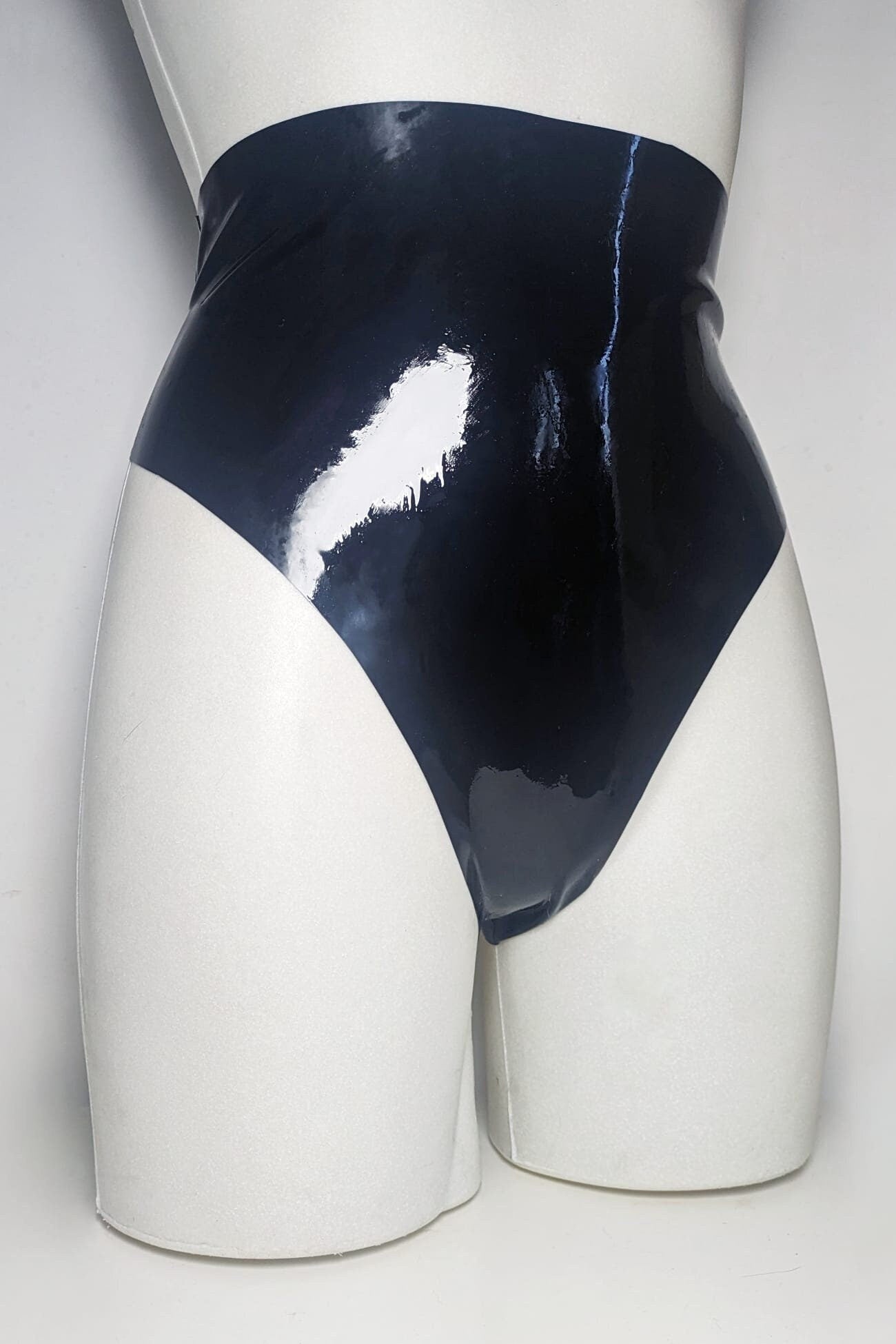 LUNAR High-Waist Latex Shorts