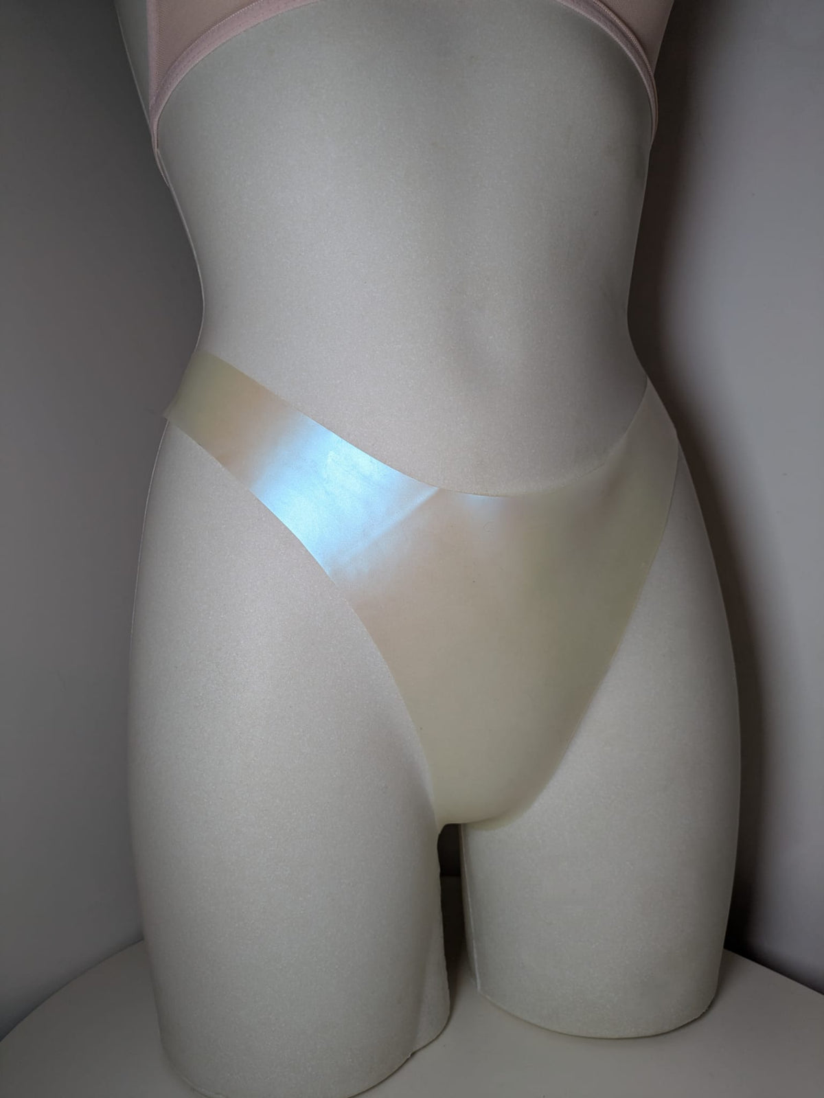 GINA Holographic Latex Thong