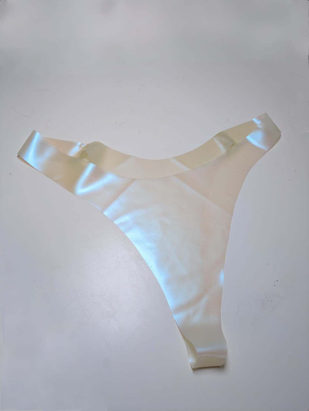 GINA Holographic Latex Thong