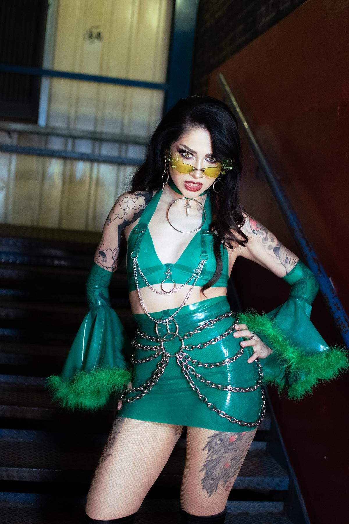 LIMEWIRE Latex Chain Festival Set
