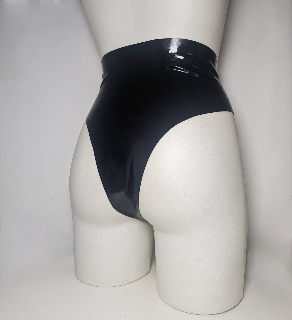LUNAR High-Waist Latex Shorts