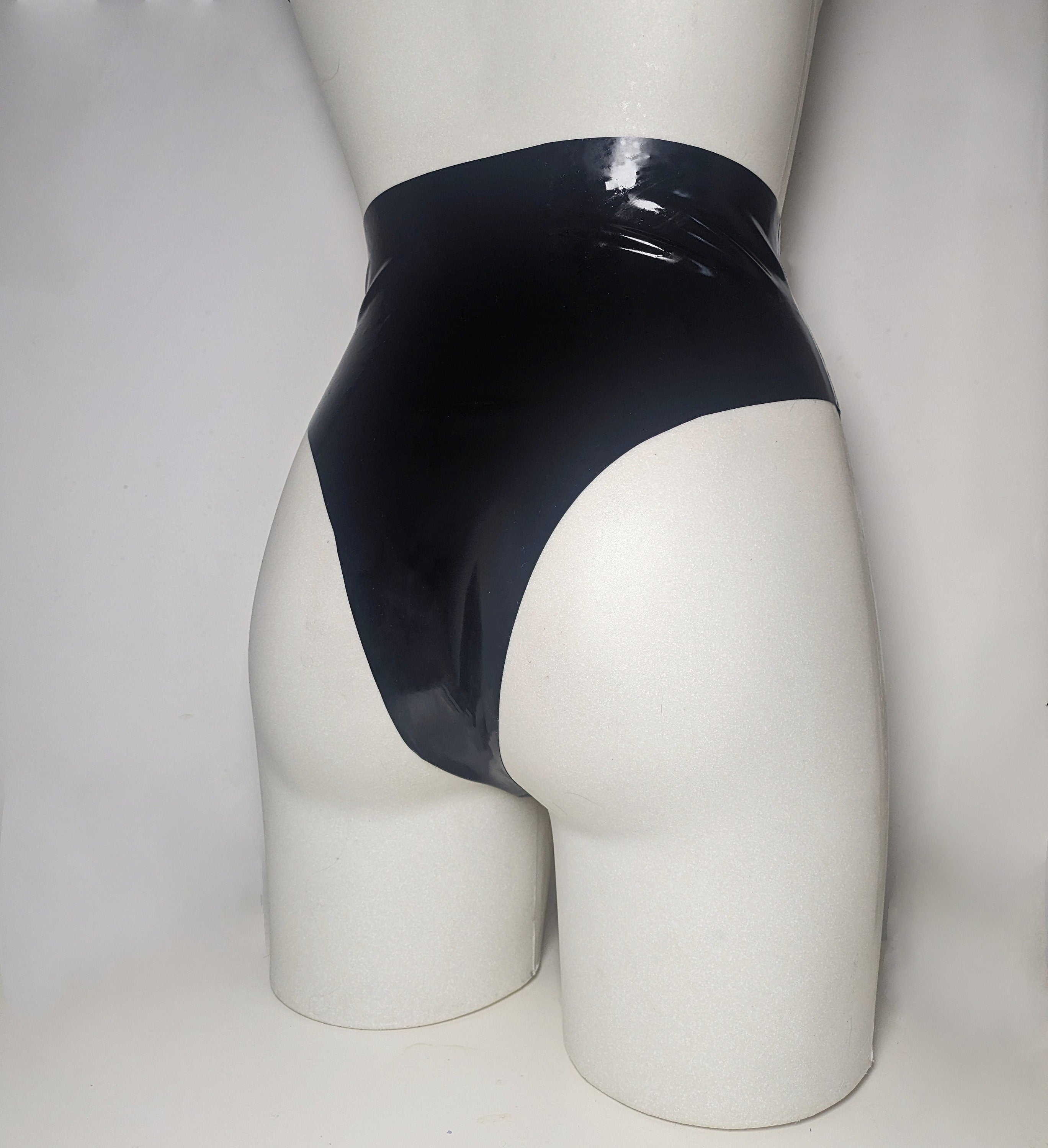 LUNAR High-Waist Latex Shorts