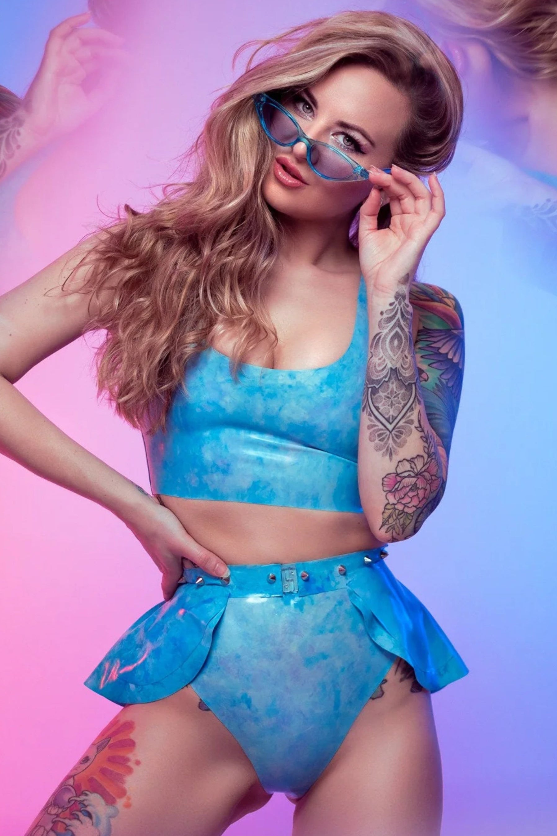 AQUAMARINE Hand-Dyed Latex Festival Set