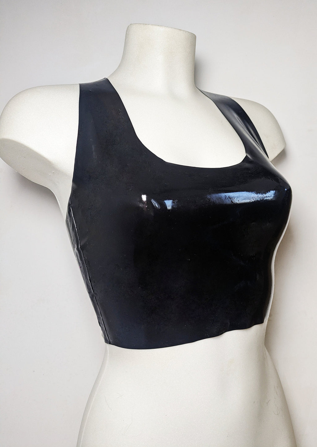 GLOW Latex Crop Top
