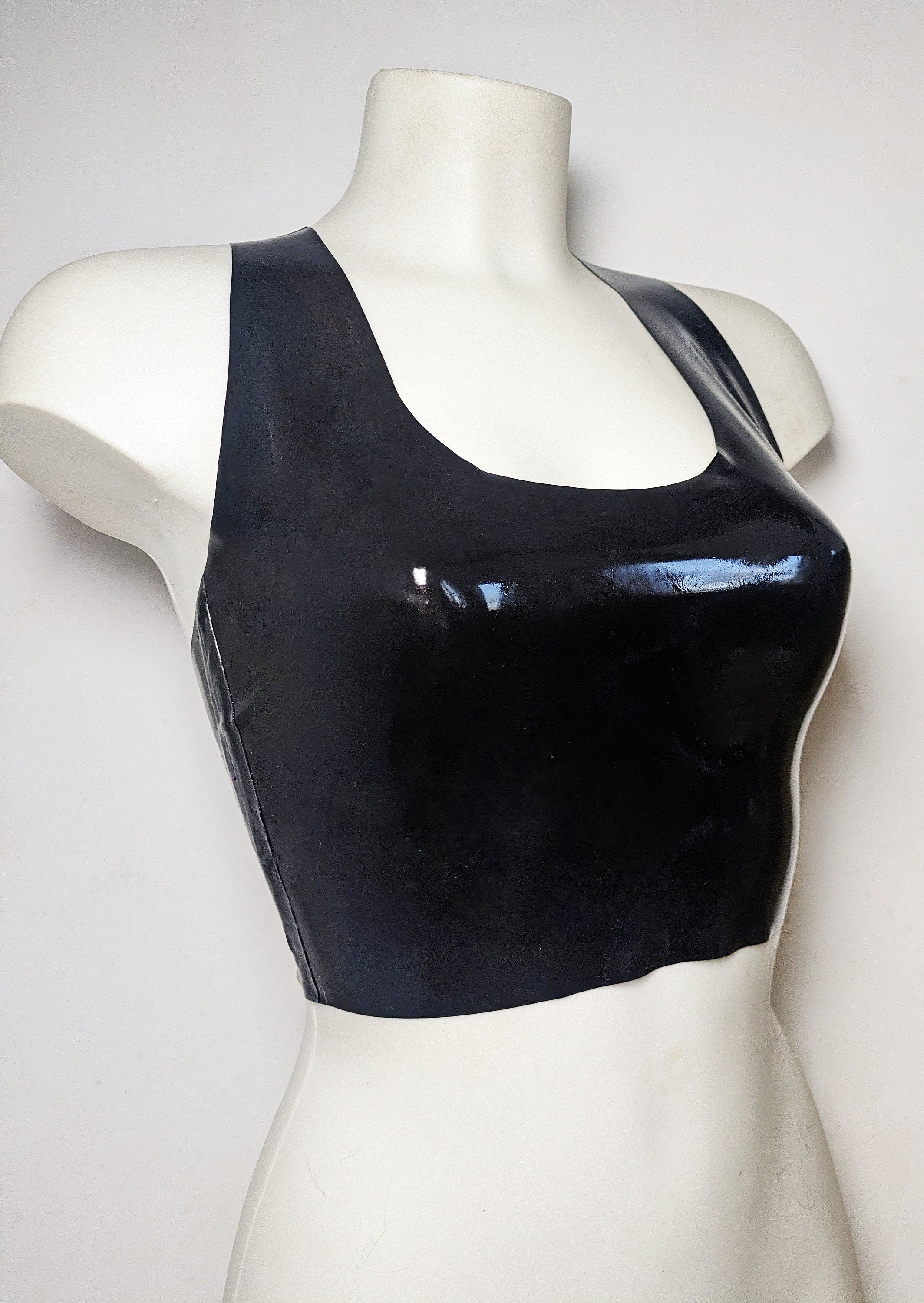 GLOW Latex Crop Top