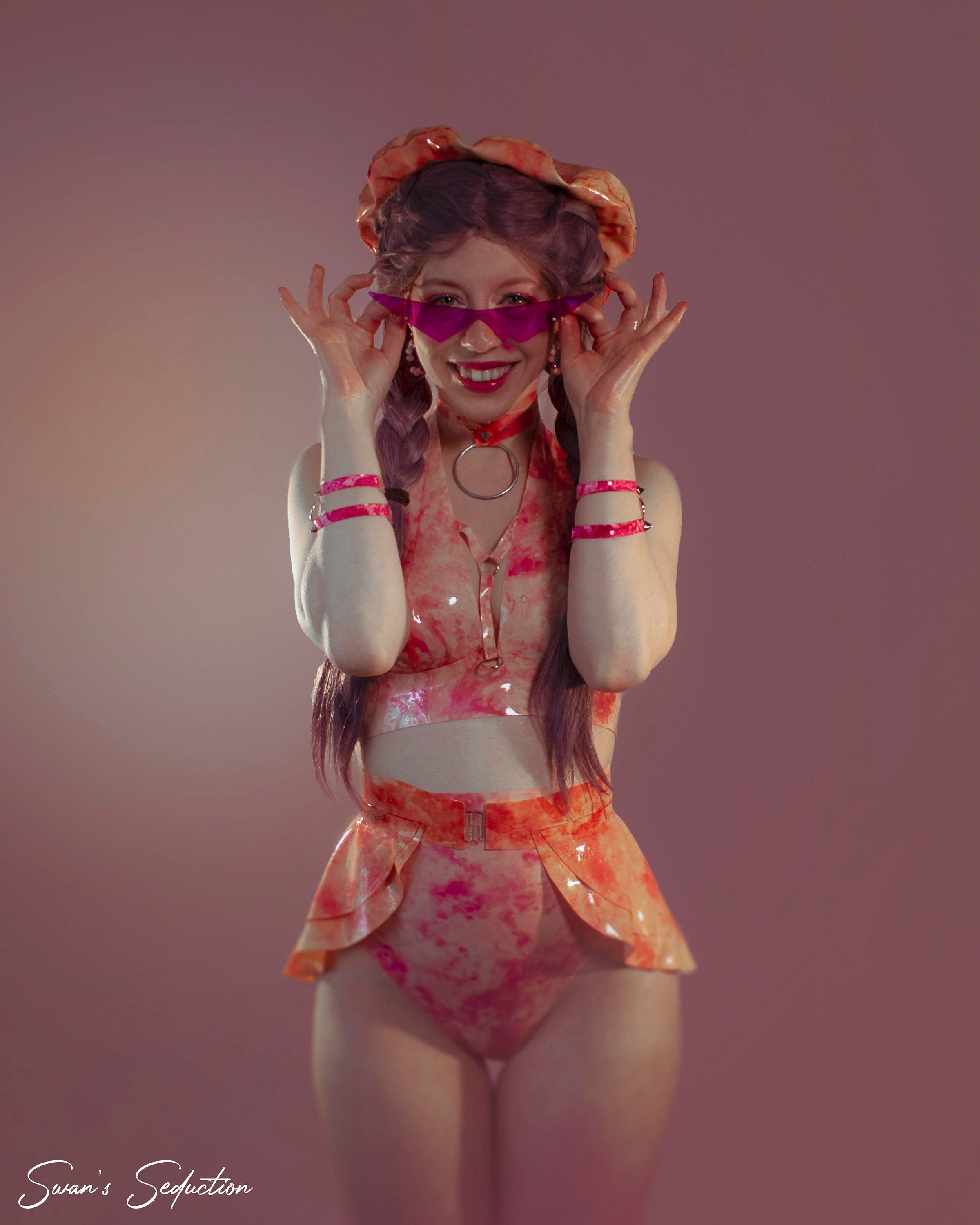 JADE Latex Lingerie Set