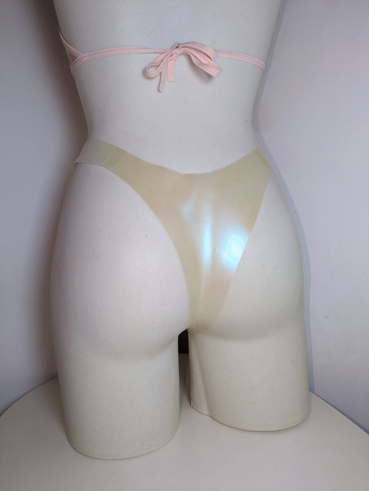 GINA Holographic Latex Thong